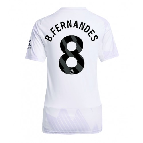 Stroje piłkarskie Manchester United Bruno Fernandes #8 Koszulka Wyjazdowej dla damskie 2025-26 Krótki Rękaw